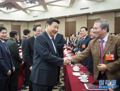 習近平李克強張德江俞正聲劉云山王岐山張高麗分別看望出席全國政協十二屆一次會議委員并參加討論