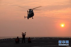 中國海軍艦艇編隊在遠海訓練