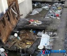 住這小區(qū) 煎熬啊！ 分宜汽車南站家屬樓臟水四溢