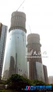 綠地中央廣場快封頂 南昌“第一高樓”頻易主